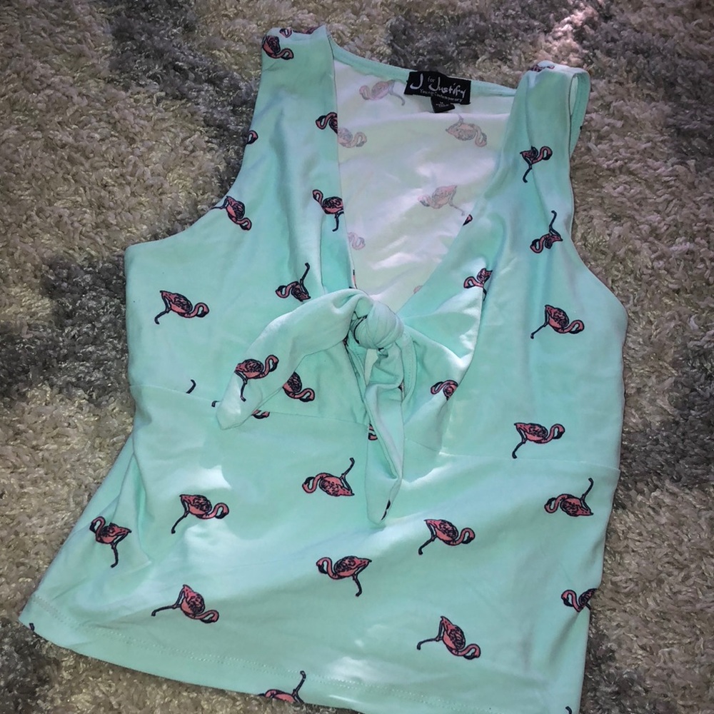 Flamingo crop top
